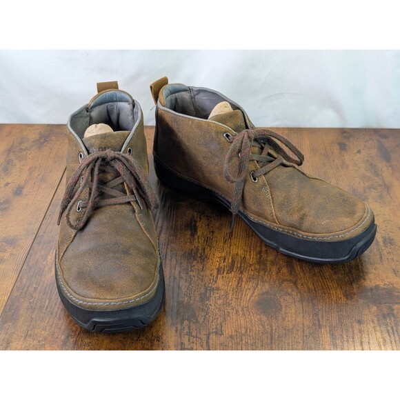 Ahnu Harris Men\'s Leather Chukka Boots Brown Vibram Sole Size 10.5 main image 12